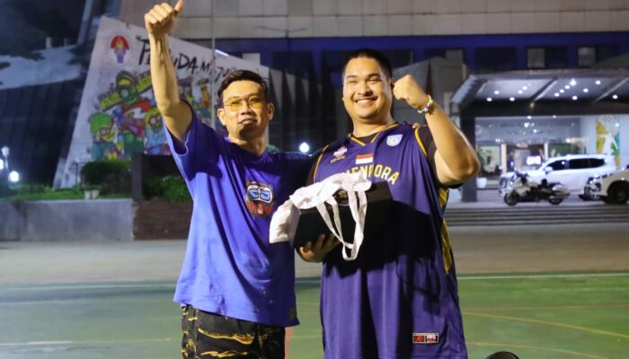 Denny Sumargo Senang Bisa Main Basket dan Ngobrol Bareng Sama Menpora Dito