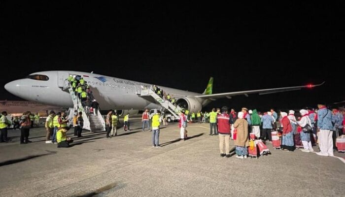 Kemenhub Catat Ketepatan Waktu Penerbangan Haji Fase Pertama sebesar 86,99 Persen