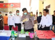 Polres Bima Musnahkan BB Kasus Narkotika; Ganja Seberat 315,95 Gram dan Sabu Seberat 137,09 Gram