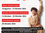 Kemenpora Ajak Pemuda Ikuti Apresiasi Wirausaha Muda Pemula Berprestasi 2024