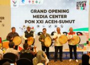 Wamenkominfo Nezar Patria Resmikan Media Center PON XXI Aceh-Sumut 2024 di Banda Aceh