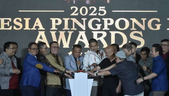Ferry Kono Apresiasi Indonesia Pingpong League Awards 2025, Dukung Pengembangan Atlet