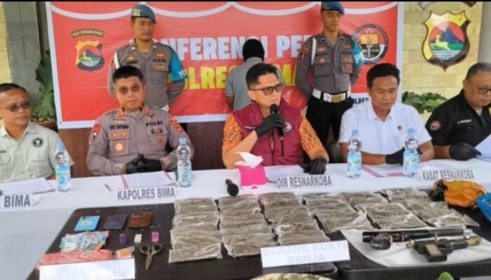 Warga Lapor, Polisi Tangkap Pengedar Ganja di Desa Lido Bima