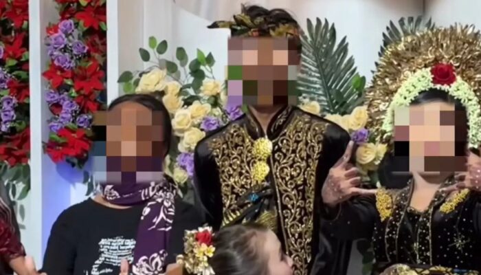 Netizen: Lucu Tapi Miris, Pengantin di Bawah Umur Joget Nyentrik Saat Nyongkolan