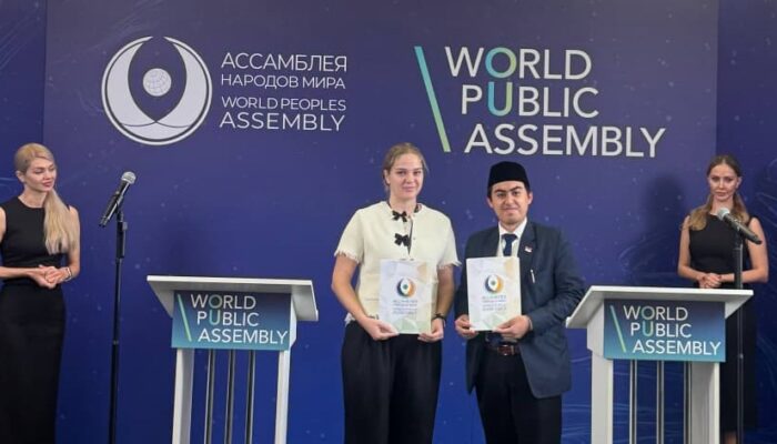 Wakili DPP KNPI, Teguh Imanullah Tandatangani Kerja Sama Dengan Ketua World Youth Peoples Assembly