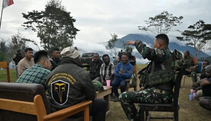 Setetes Air untuk Negeri: TNI Bangun Pipanisasi Air Bersih di Kampung Bulangkop, Papua Pegunungan