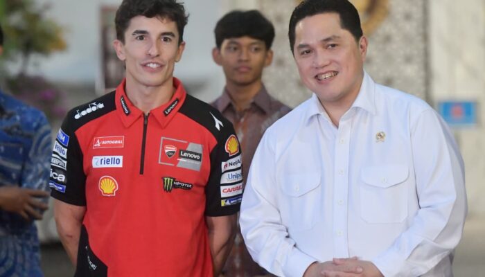Menpora Erick Dampingi Marquez Temui Presiden Prabowo